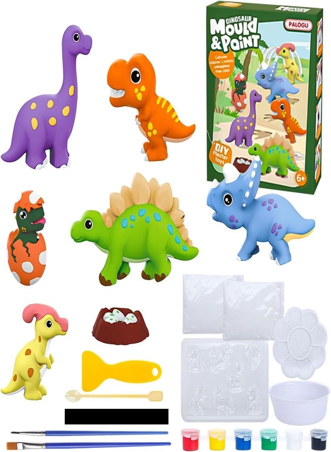 SUPER TOY DIY Mould and Paint Craft kit, Paint Your Own Dinosaur Painting Kit Plaster Figurine Set with Pigments, Palette & Mold Art & Craft Set - Educational Toys for 3-12+ Year Old Boy & Girl - Image 1